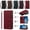 Red, variant on BLU Bold N4 Wallet Cover with Zipper Pocket and Card Slots, Brown