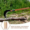 thumbnail image 3 of RENACLIPY 4 Pcs Outils Poignée de Remplacement pour Agriculture Efficacité Améliorée Marron, 3 of 6