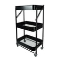thumbnail image 2 of Carro Utilitario Plegable HW HOME de Metal con Ruedas de 3 Niveles, 2 of 4