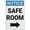 Warning Sign 2, variant on Notice Safe Room Retro Aluminum Sign 8"x12" - Vintage Style Metal Tin Sign, Funny Pool Wall Decor Art, Indoor Outdoor Safe Room Decor