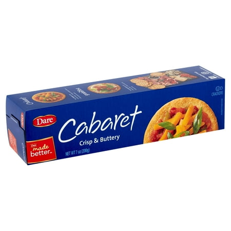 Breton/dare - Cabaret Crackers - Buttery Original - Case Of 12 - 7 Oz.