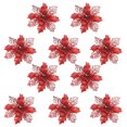 thumbnail image 1 of Christmas Tree Ornaments Christmas Simulation Flower Ornament 10Pcs, 1 of 3