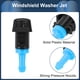 thumbnail image 5 of Boquilla de lavado de parabrisas Unique Bargains delantera con 2 juntas, manguera de fluido de 1.2 metros No.5116079AA para Dodge Grand Caravan 2008-2020 Negro Azul, 5 of 7