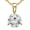 Yellow Gold, variant on 0.75 to 5 Carat IGI Certified LAB-GROWN Round Cut Diamond Pendant Necklace 3 Prong (H-I Color, VS1-VS2 Clarity Ideal Cut) Platinum 16" Silver Chain 0.75 Carat