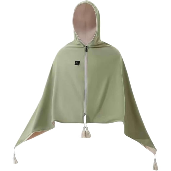 Gnwei Heated Shawl Wraps for Women,Portable Heated Blanket, Heating Shawl USB Electric Heated Blankets,Soft Zipper Wearable Heating Blanket for Outdoor,Home