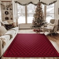 thumbnail image 2 of Milliken Seasonal Area Rug WINTER QUILT Winter Quilt Red Modern, 2' x 8', 2 of 5
