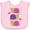AD-Pink, variant on Inktastic Snail Lover Girl Garden Snails Girls Baby Bib