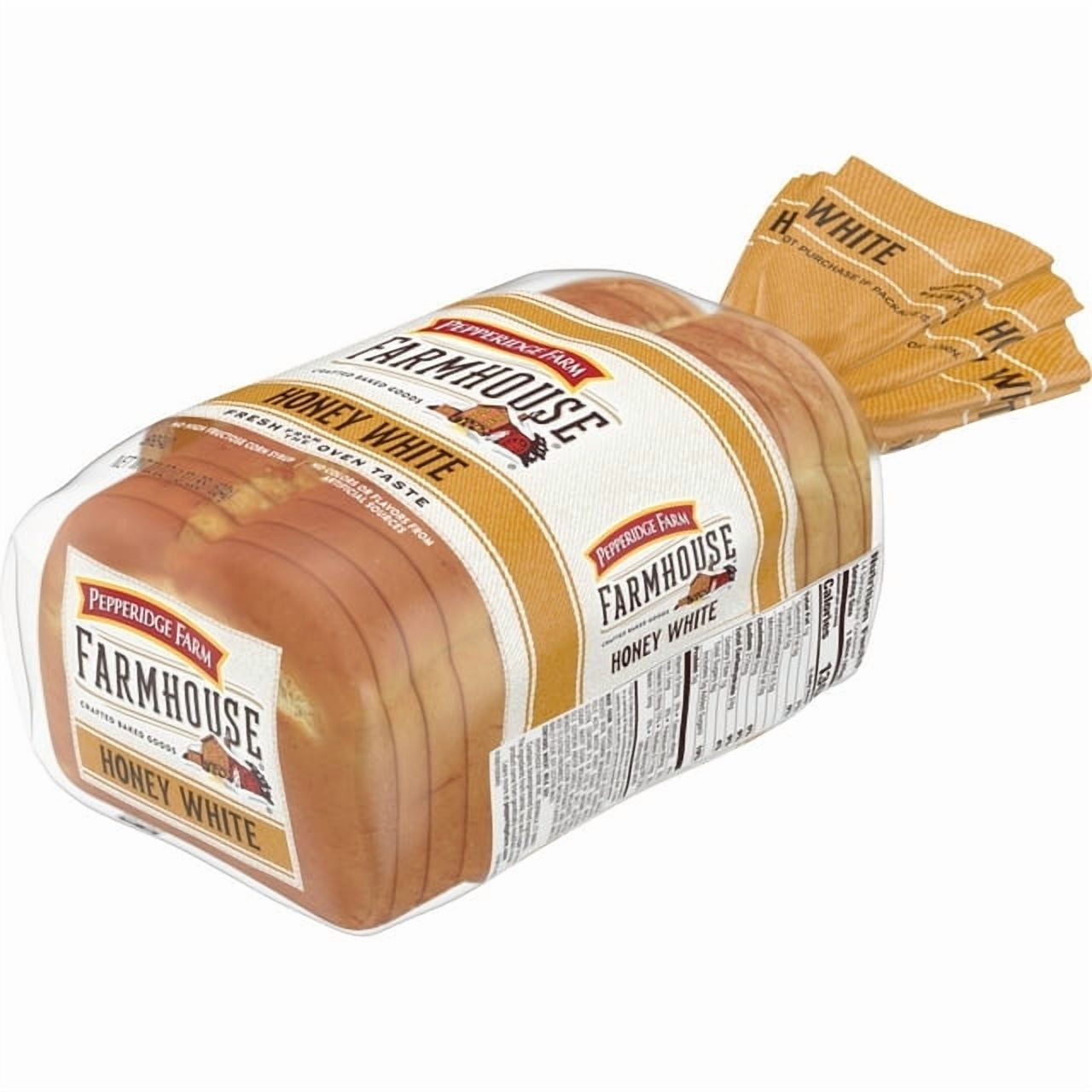 Pepperidge Farm Farmhouse Honey White Bread 22 oz Loaf (Pack of 3)