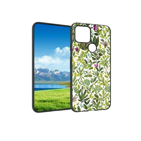 Botanical-magical-forest-nature-4 Phone Case, Degined for Google Pixel 5(2020) Case Men Women, Flexible Silicone Shockproof Case for Google Pixel 5(2020)