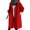 Red, variant on Women's Anoraks Loose Comfortable Hooded Coat Outwear Elegant Windbreaker for Winter Coats