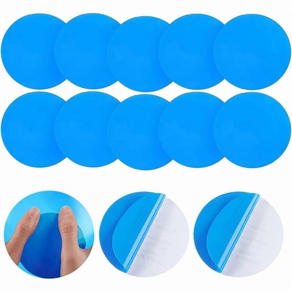 20 Pieces Pool Patch, Pool Patch Repair Kit, Pool Repair Kit, Plastic Repair Self-Adhesive Patches Patch for Inflatable Pools Boats, Blue