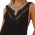 thumbnail image 7 of Ohufall Swimsuit Coverup for Women Bathing Suit Cover Ups Crochet Beach Tank Dress Hollow Out Bikini Cover Up Swimdress, 7 of 7