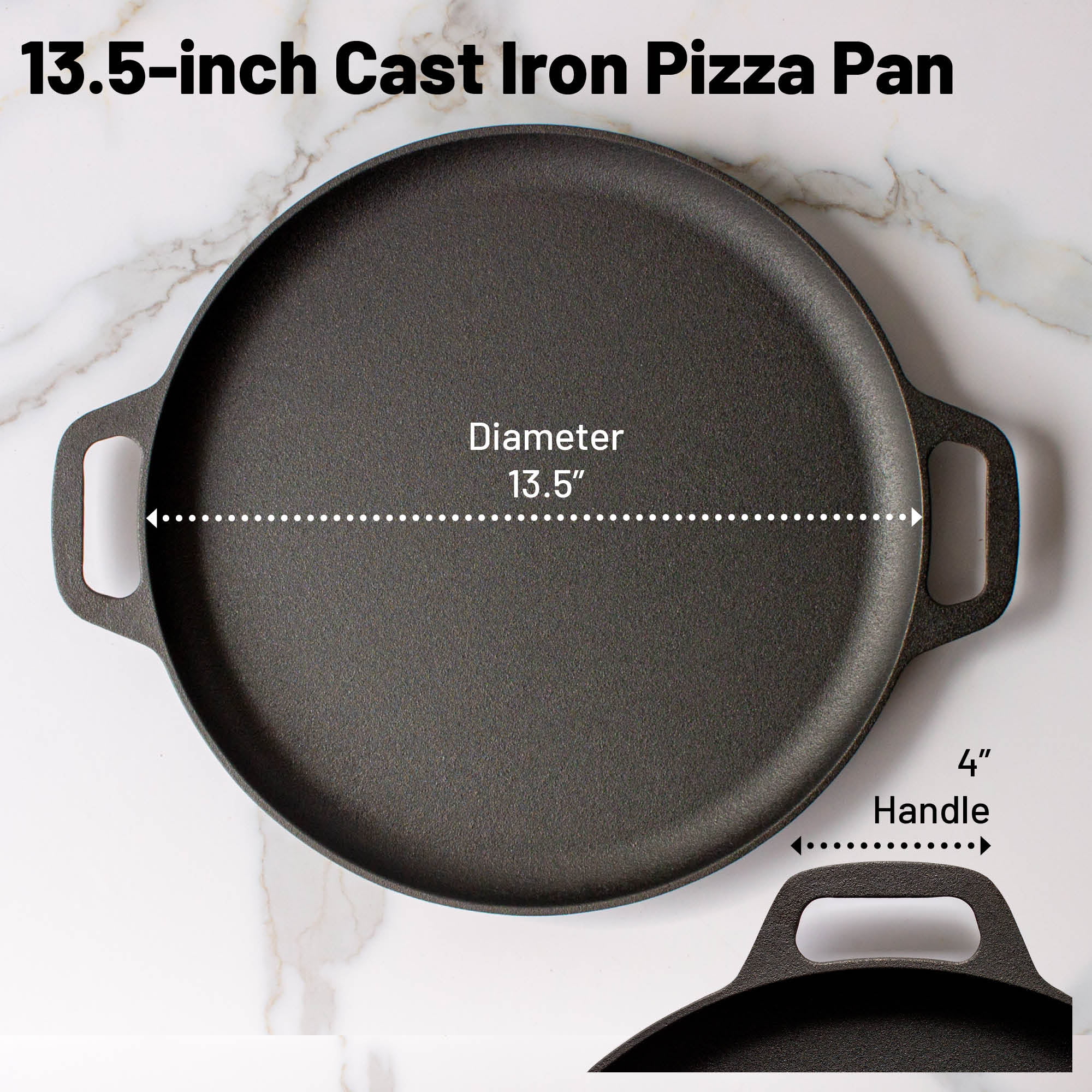 Old Mountain 13.5 Cast Iron Pizza Pan - Brilliant Promos - Be