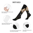 thumbnail image 5 of Lsque Realistic Style Cute Cat Pattern Sport Compression Socks for Men & Women 15-20 mmHg Knee High Nurse Pregnant Running Medical and Travel Athletic, 5 of 6
