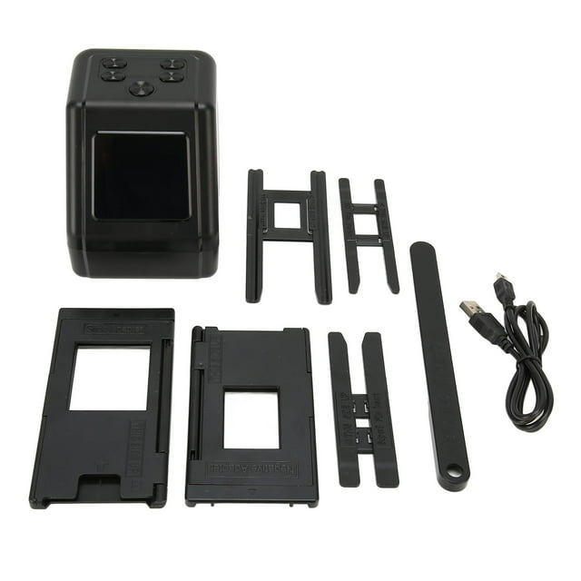 Escáner de diapositivas de película Convierte diapositivas de película 135, 126 y 110 en negativos Fotos en color, blanco y negro, JPG, 22 MP con pantalla LCD de 2,0 pulgadas