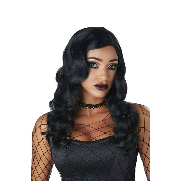 Womens Sultry Siren Sexy Gothic Black Wig