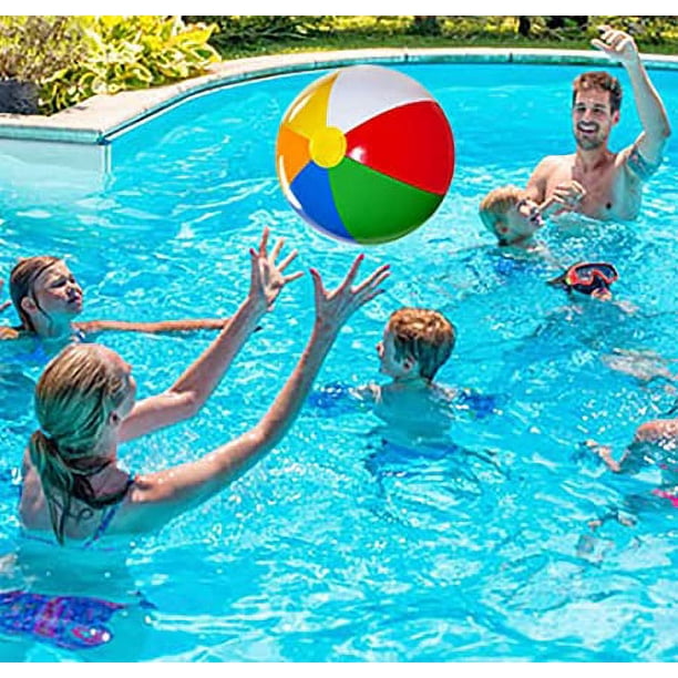 Lot de 12 Ballons de Plage Gonflables Arc-en-Ciel Classiques - Jouets de Piscine Cadeaux de Fête - Jouets de Plage - Pack de Fête - Ballons de Plage en Vrac (1 Douzaine Lot de 12 Ballons de Plage Gonflables Arc-en-Ciel Classiques - Jouets de Piscine Cadeaux de Fête - Jouets de Plage - Pack de Fête - Ballons de Plage en Vrac (1 Douzaine
