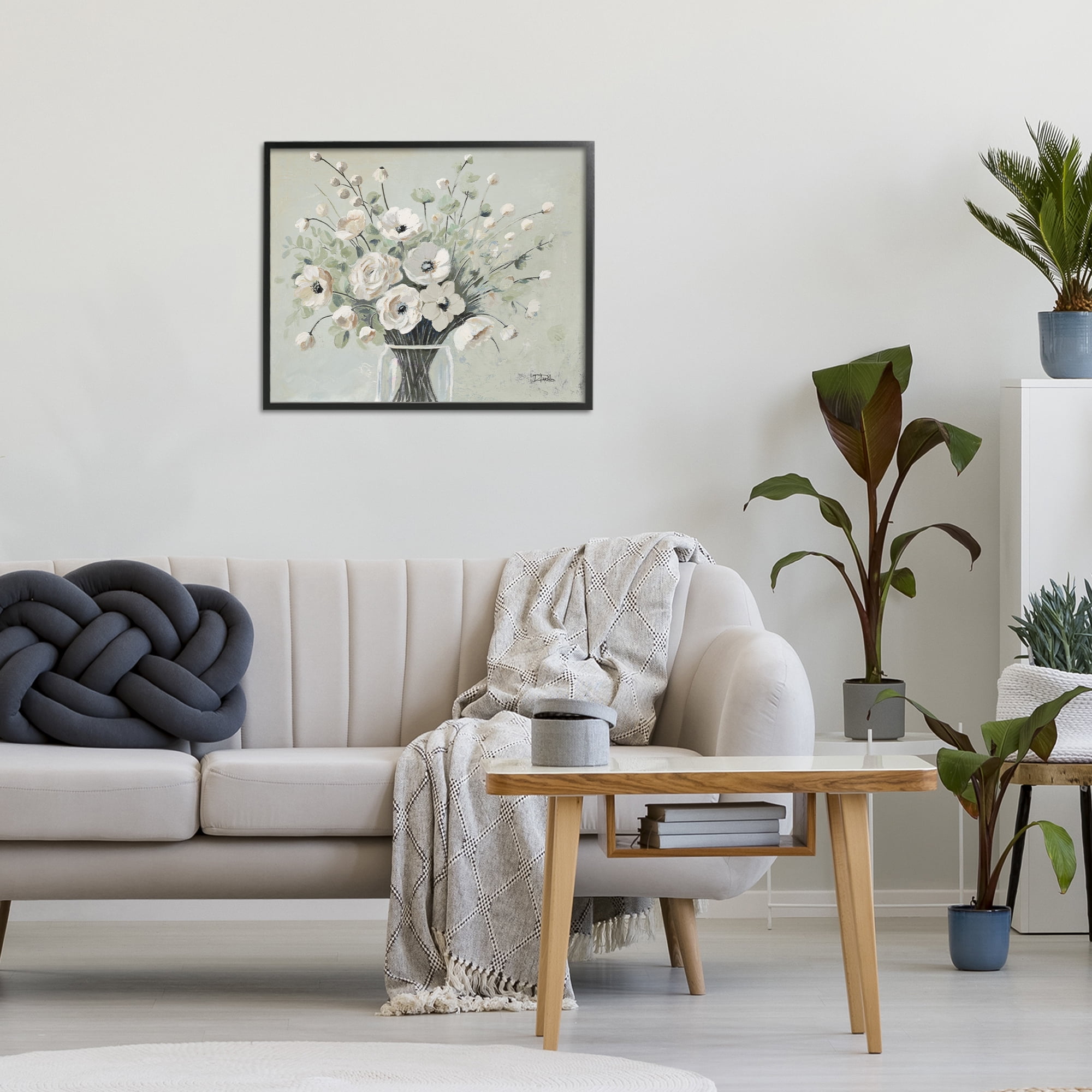 Stupell Industries Siempre Bella Bouquet Black Framed Giclee Art, design by Patricia Pinto