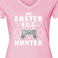 thumbnail image 4 of Inktastic Happy Easter The Easter Egg Hunter Gamer Women's V-Neck T-Shirt, 4 of 5