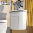 thumbnail image 4 of Ftwytp Wall Mounted Garbage Can, Household Plastic Trash Can, With Lid Large Hanging Bin, Office Kitchen Use, Slim Design, Odor-Proof, Durable, Easy to Use, 4 of 6