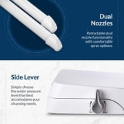 Bio Bidet By Bemis 7MSLIMZEROR 000 SlimZero Round Bidet Toilet Seat. Dual Nozzles, Night Light, Slow Closing