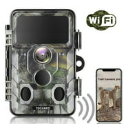 TOGUARD WiFi Trail Camera 20MP 1296P Bluetooth Hunting Game Camera Outdoor Wildlife Scouting Cam Night Vision Waterproof 2.4-Inch TFT Screen