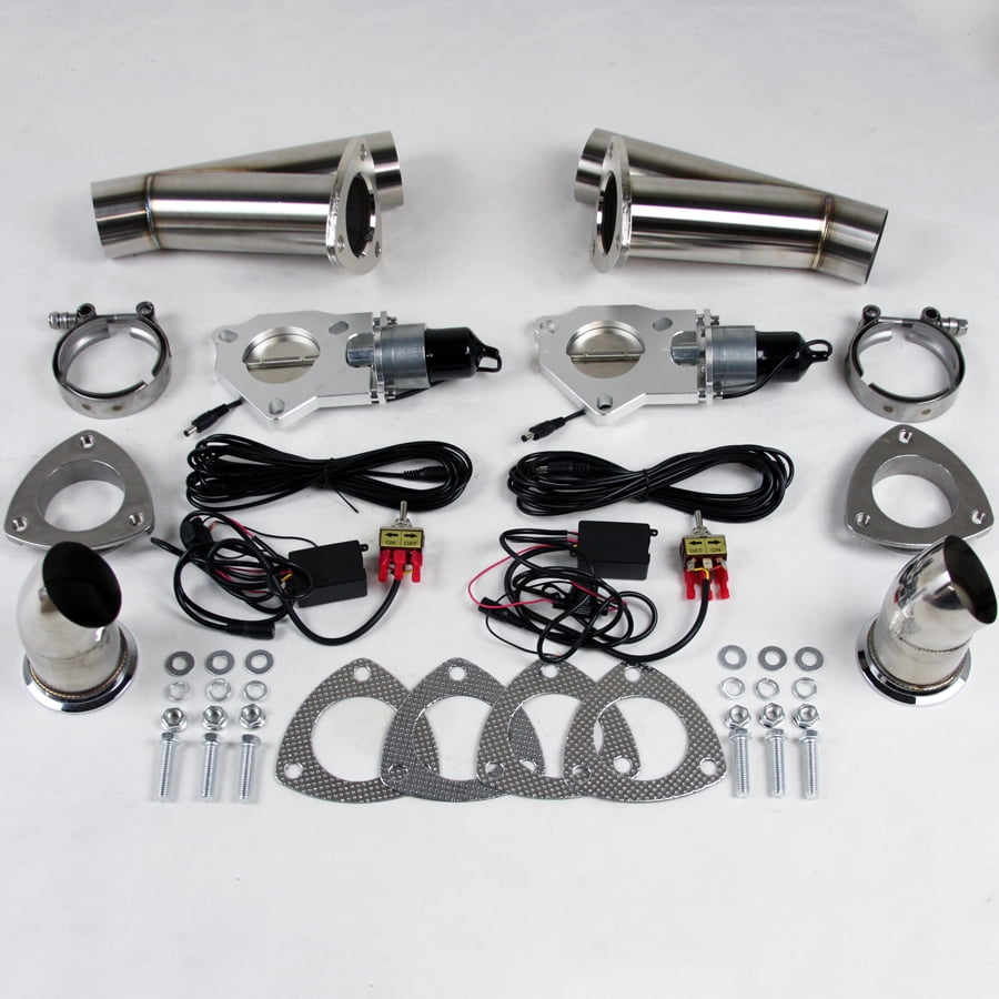 2.5" (63mm) Electronic Exhaust Cutout Dual System Stainless Steel