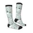 thumbnail image 3 of Daiia Sports Socks Goose and Doodle Flowers Printed Novelty Crew Socks for Men Women Knee High Socks Cotton Socks Soft & Breathable Support Unisex Socks, 3 of 9