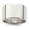 thumbnail image 4 of Auriga Fine Jewelry 925 Sterling Silver 12mm Lightweight Flat Band for Women Size 4, 4 of 6