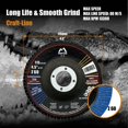 thumbnail image 2 of Disco de solapa Merryland Craft-Line FC1107314-20 115 mm 60 Grit T29, 2 of 5