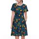 thumbnail image 1 of Balery Hawaiian Style Vestidos sueltos de manga corta para mujer, vestidos de verano 2025, vestidos casuales de corte A con vuelo., 1 of 6