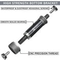 thumbnail image 3 of BUCKLOS Square Tapered BSA Bottom Bracket JIS-68/80/90/100/110/120x110.5 113 116 118 120 122.2 126 140 152 156 166 174mm with Screws, 3 of 7