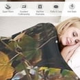 thumbnail image 3 of Creowell  Forest Camouflage Flannel Blankets, Forest Camo Conifer Oak Branches Leaves Mossy Hunting Lodge Camp Cabin Theme Throw Bed Blanket for Sofa Chair Bed White, 3 of 6