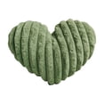 thumbnail image 2 of Soft Sage Green Throw Pillow Cute Heart Decorative Pillows for Bed,16x14" Ruffled Plush Fluffy Pillows Cushions for Couch Chair Bed Bedroom Room Home Valentine's Day Decor Aesthetic, 2 of 6