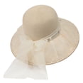 thumbnail image 3 of XINPING Women's Beaded Straw Sun Hat, Wide Brim UV Protection Beach Vacation Hat with Colorful Bead Detail for Stylish Summer Wear and Travel, 3 of 7