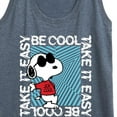 thumbnail image 3 of Peanuts - Be Cool, Take It Easy - Snoopy - Women's Racerback Tank Top, 3 of 6