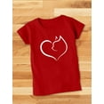 thumbnail image 4 of Tstars Women's Birthday & Valentine's Day T-shirt - Cat Heart Design - Perfect Birthday Gift for Cat Lovers - Unique Love-Themed Women's Apparel - Ideal Birthday Present for Cat Enthusiasts, 4 of 7