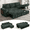 Green, variant on 85" Green Corduroy Modular 3-seater L-shaped Sectional Sleeper Sofa Bed with Pull Out Bed,USB Ports,Cup Holders,Side Pockets,Armrest Storage