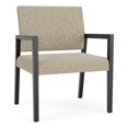 thumbnail image 1 of Pemberly Row Waiting Reception Wide Guest Chair Wood Frame in Beige, 1 of 4