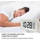 thumbnail image 4 of Rechargeable Electronic Digital Clock with Loud Sound Night Light Temperture, 4 of 5