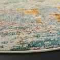 thumbnail image 3 of SAFAVIEH Madison Clyde Abstract Area Rug, Green/Gray, 6'7" x 6'7" Round, 3 of 7