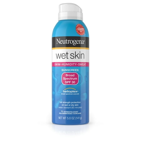 Neutrogena Wet Skin Sunscreen Spray Broad Spectrum SPF 30, 5