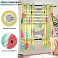 thumbnail image 5 of Watermelons Lemons Cactus Blackout Curtains Thermal Insulation 63 inch Grommet for Bedroom Living Room Bathroom Kitchen Windows 2 Pack, 5 of 6
