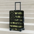 thumbnail image 3 of Wukai American Flag Camo Elastic Luggage Cover: Personalized Protection for Your Suitcase - Fits 19~29-inch, Washable & Durable Travel Companion-Large, 3 of 8