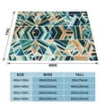 thumbnail image 4 of XMXT Flannel Throw Blanket for Couch, Prismatic Geometry Background Bed Sofa Decor Blankets for Home Bedroom, 80 x 60 inches, 4 of 9