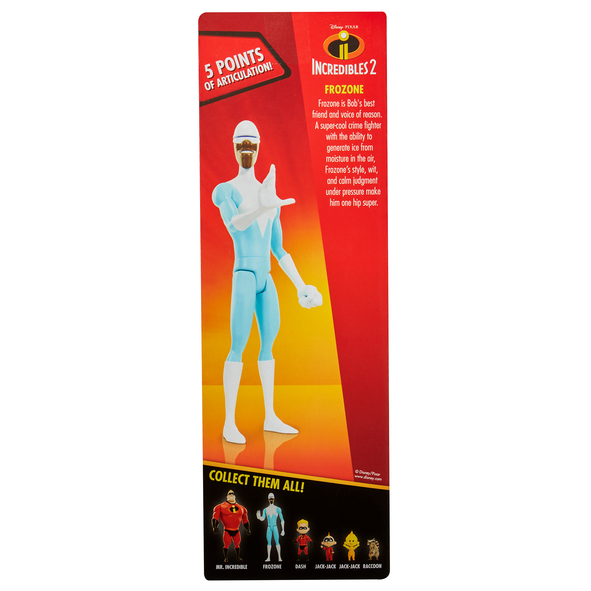 The Incredibles 2 Frozone 4-Inch Action Figure – With Ice Sled Accessory, Articulated