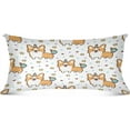 thumbnail image 2 of Coolnut Cute Corgi Puppy Dog Unicorn Stars Zipped Velvet Pillowcases King Size 20x40 in, Soft and Cozy Decor Giftsative Plush Pillow Case with Hidden Zipper for Bedroom, Sofa264, 2 of 7