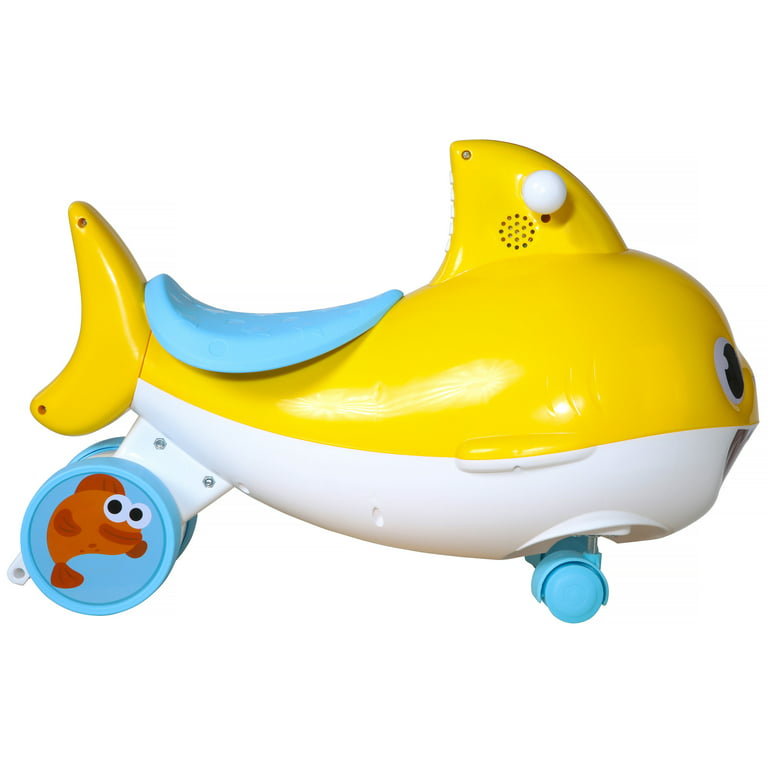 Dynacraft Baby Shark Foot-to-Floor Unisex Kids Ride-on for Age 1.5-3 Years  