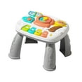 thumbnail image 2 of Juguetes de mesa de aprendizaje para actividades de bebé, mesa de aprendizaje musical, juguetes interactivos para preescolar, juguetes sensoriales, Gris, 2 of 8
