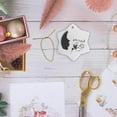 thumbnail image 6 of 3drose, Make a Wish Silhouette Girl Blowing Dandelion Inspirational Nature Design, 3 inch Snowflake Porcelain Ornament, 6 of 7